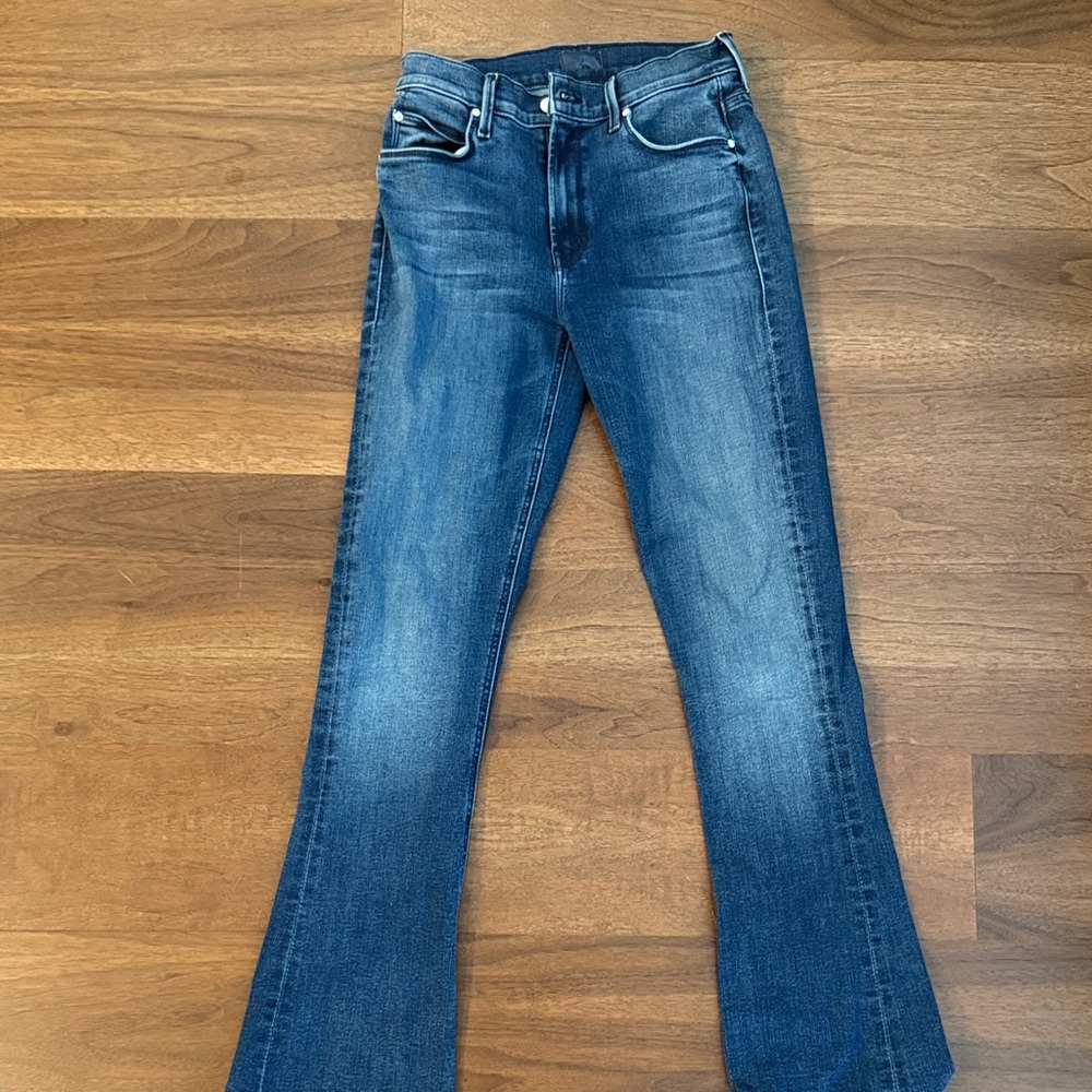 MOTHER Dark Blue Flare Jeans